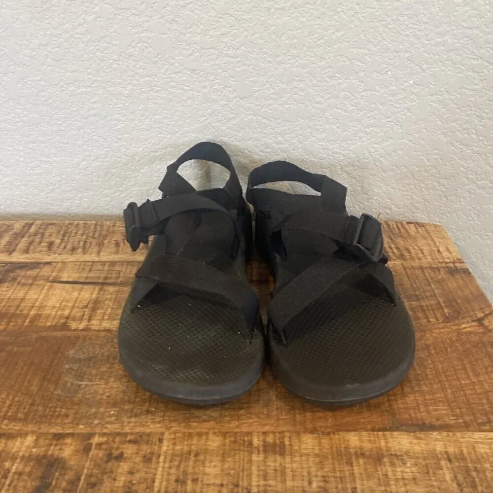 Chaco Men's Z Cloud Adjustable Strap Hiking River Sandals Size 12 Black